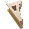 Ekena Millwork 8-in W x 16-in D x 28-in H Balboa Slat Rough Cedar Woodgrain TimberThane Outlooker, Primed Tan OUTUR080X16X28BOA24RCPR - alternate 6